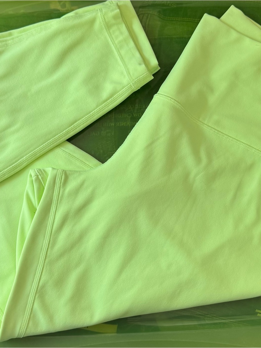 lululemon athletica Neon Lime Leggings